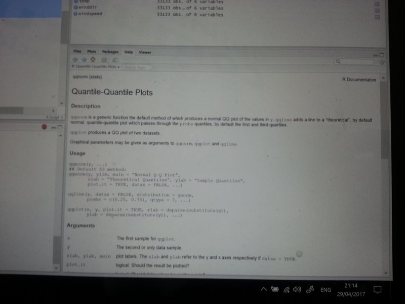 Analysis diagnostics