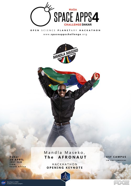 Mandla maseko Keynote speaker Spaceapps 2017